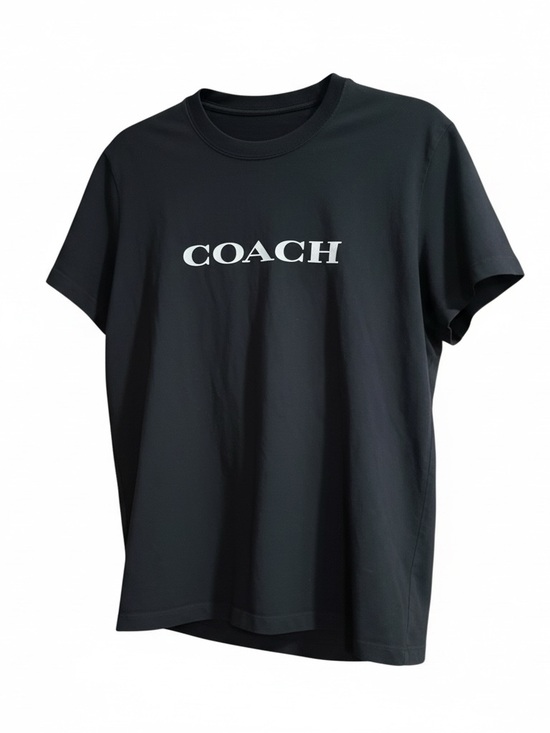 Coach Tops - 🔻Coach Black Logo T-Shirt Size Large Cotton Short Sleeve Tee
